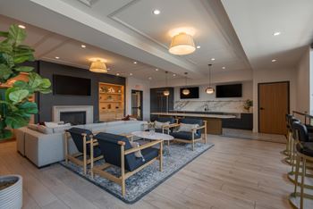 Club room with event kitchen